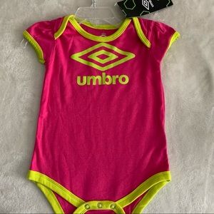 Umbro Onesie_Girls; 12 Mnths; NWT